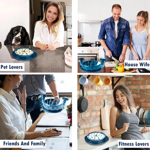 Trituradora de Pollo Visible con Base y Mango Ergonómico