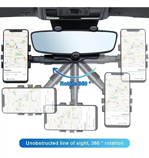 Soporte de Teléfono para Espejo Retrovisor para Automóvil