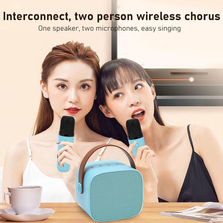 Parlante Bluetooth con Micrófono Inalámbrico para Karaoke