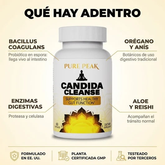 Candida Cleanse - Soporte intestinal y de colon