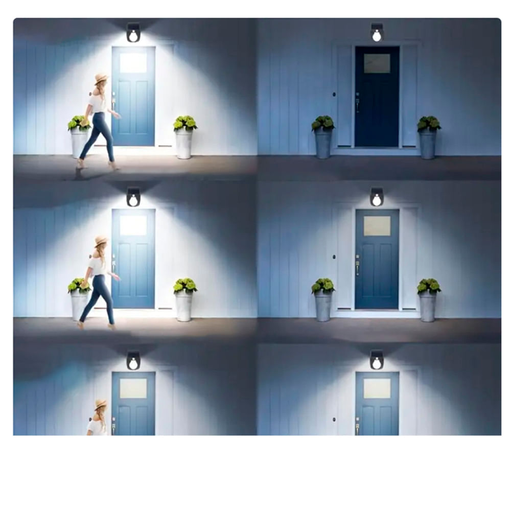 Lámpara Luz Led Solar con Sensor de Movimiento Recargable