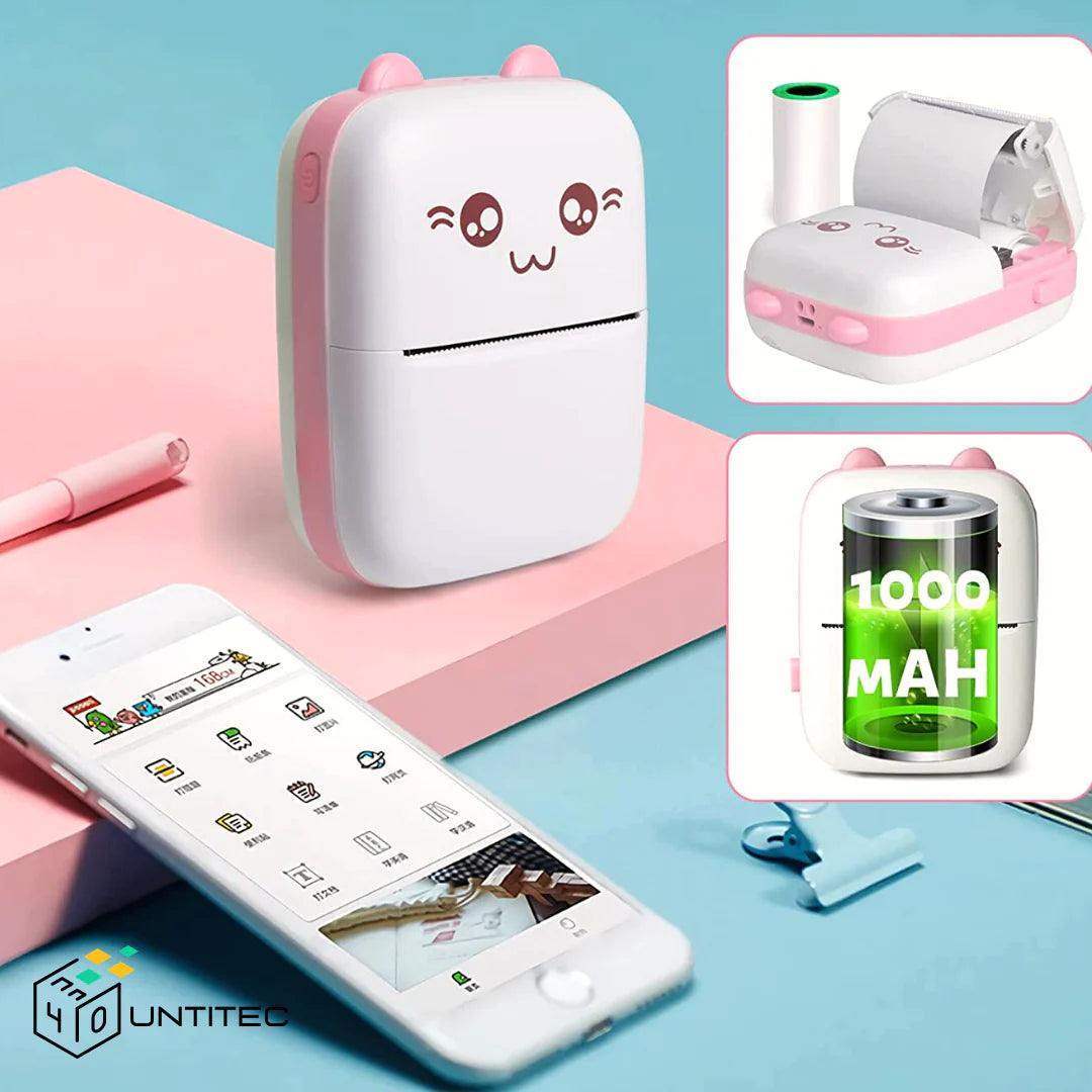 Mini Impresora Portátil Kawaii