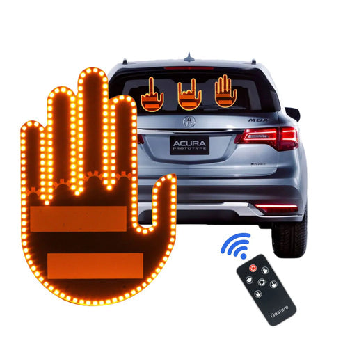 Mano de Luz Led con 3 Gestos Luminosos para Automóviles