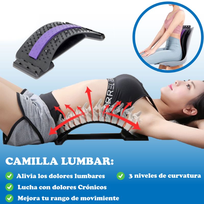 Masajeador Lumbar Estirable Corrector Postura 4 Niveles