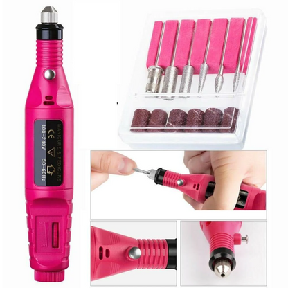 Kit Profesional de Pulido de Uñas Eléctrico – Manicure y Pedicure en Casa
