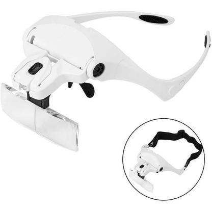 Lente Lupa con Luz LED para Trabajo de Precisión