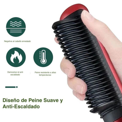 Cepillo Alisador Iónico 2 en 1 Hair Profesional