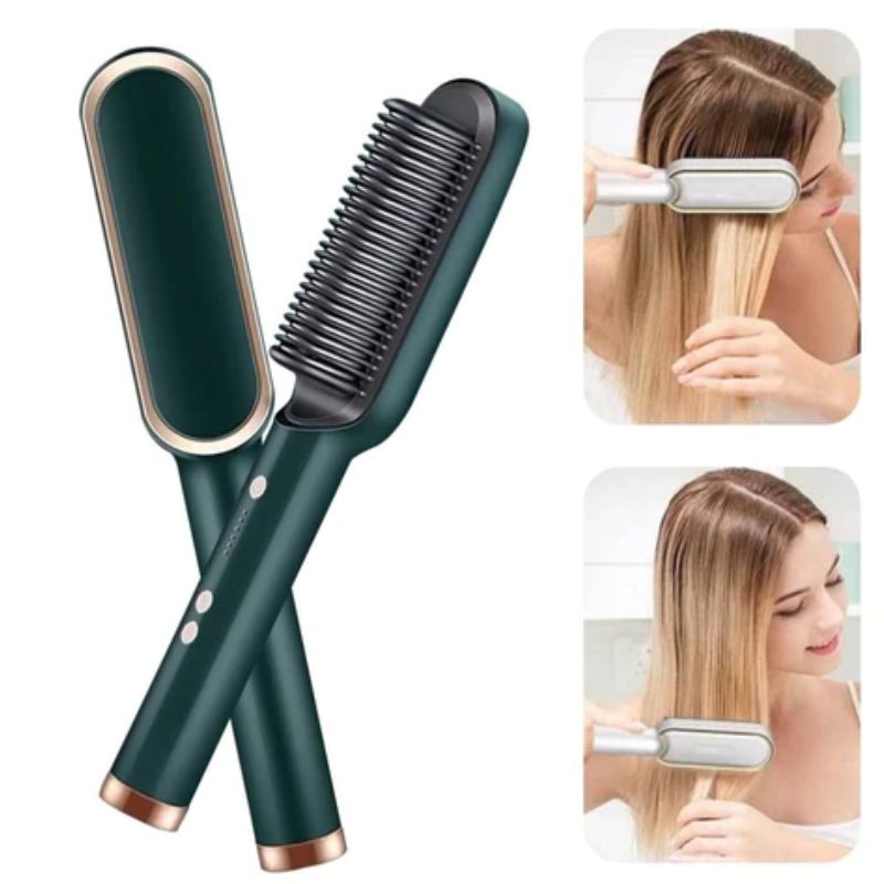 Cepillo Alisador Iónico 2 en 1 Hair Profesional