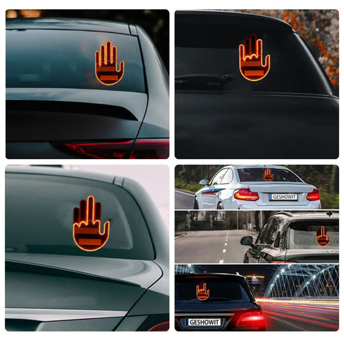 Mano de Luz Led con 3 Gestos Luminosos para Automóviles