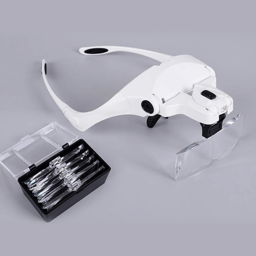 Lente Lupa con Luz LED para Trabajo de Precisión