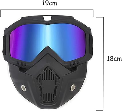 Máscara Jet Moto para Casco Protector