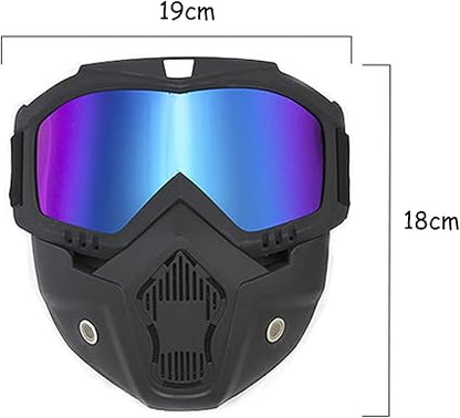 Máscara Jet Moto para Casco Protector