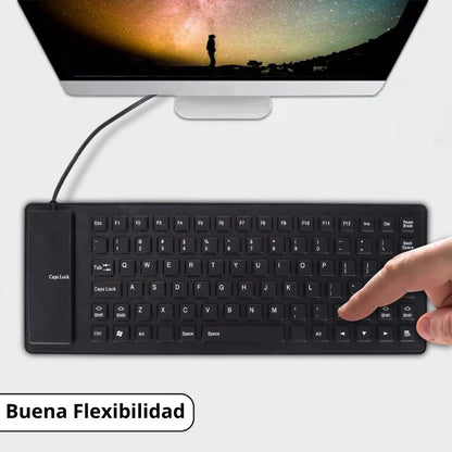 Teclado de silicona flexible