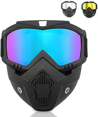 Máscara Jet Moto para Casco Protector