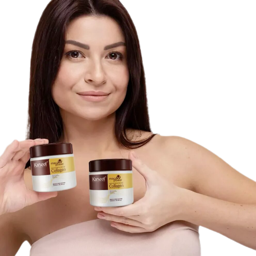 Nueva Mascarilla Premium para el Cabello - KARSEELL Colágeno y Maca
