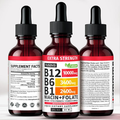 NUSAVA Pack Vitamina B12 Líquida