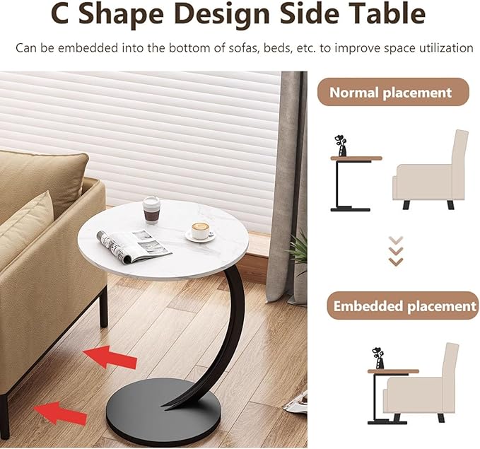Mesa Lateral Moderna para Sala con Diseño Minimalista