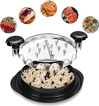 Trituradora de Pollo Visible con Base y Mango Ergonómico