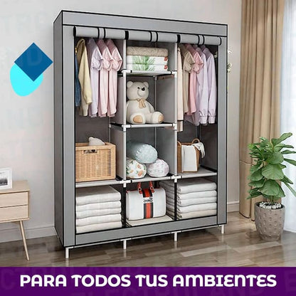 Armario Desarmable Portátil con Forro Organizador de 03 Cuerpos