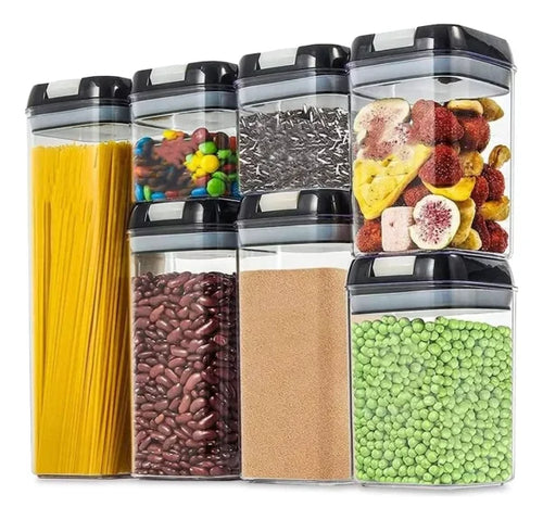 Juego Recipientes Herméticos 7 Piezas Contenedores