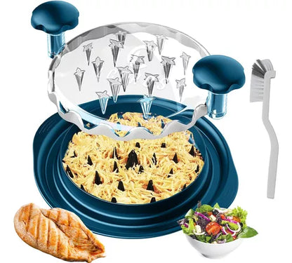 Trituradora de Pollo Visible con Base y Mango Ergonómico