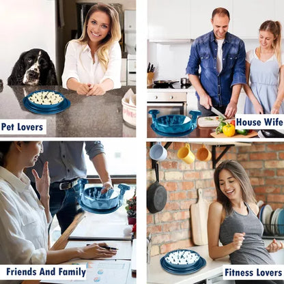 Trituradora de Pollo Visible con Base y Mango Ergonómico