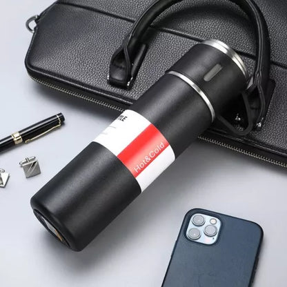 Termo de acero Inoxidable + 3 tazas