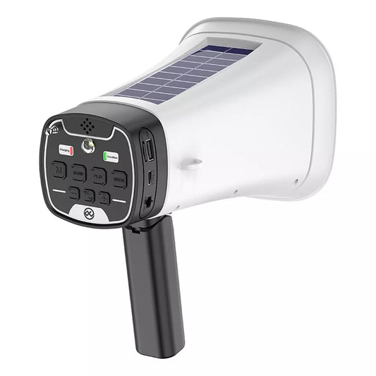 Amplificador Eléctrico con Megáfono Inalámbrico y Panel Solar