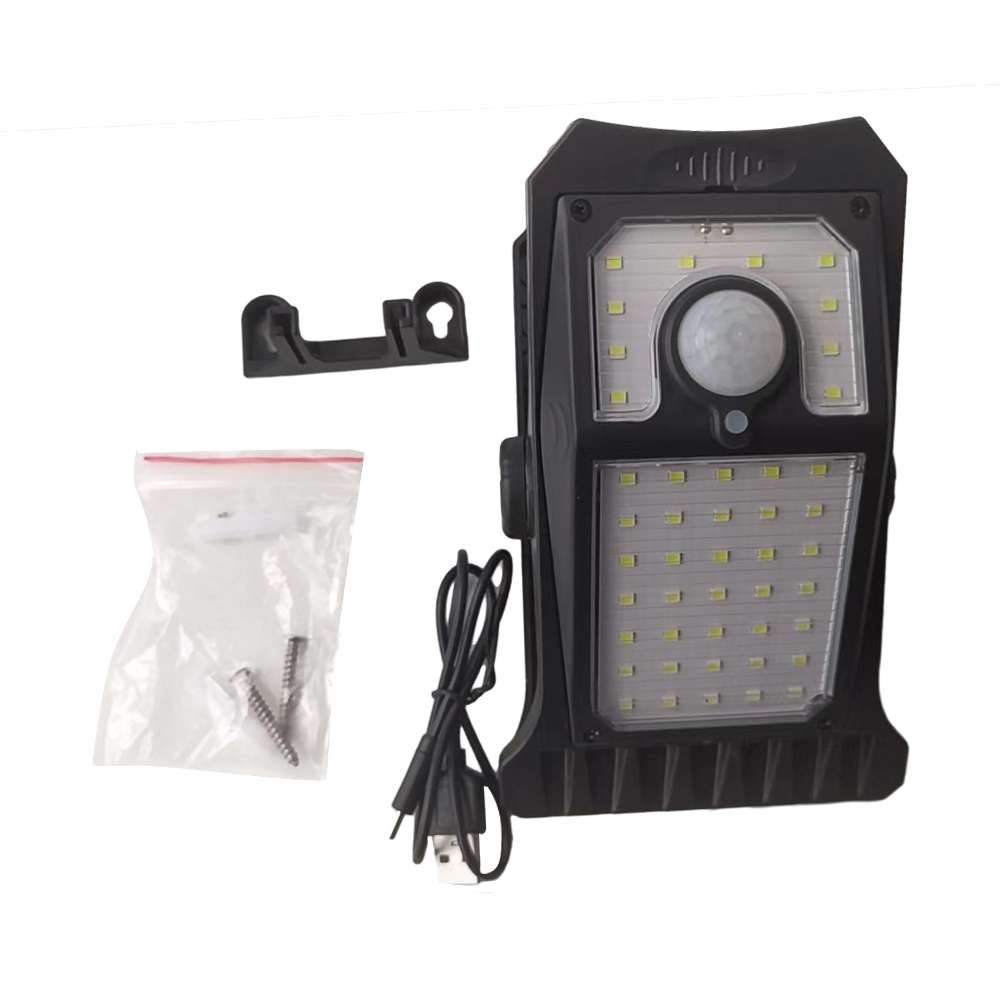 Lámpara Solar LED con Clip y Sensor de Movimiento