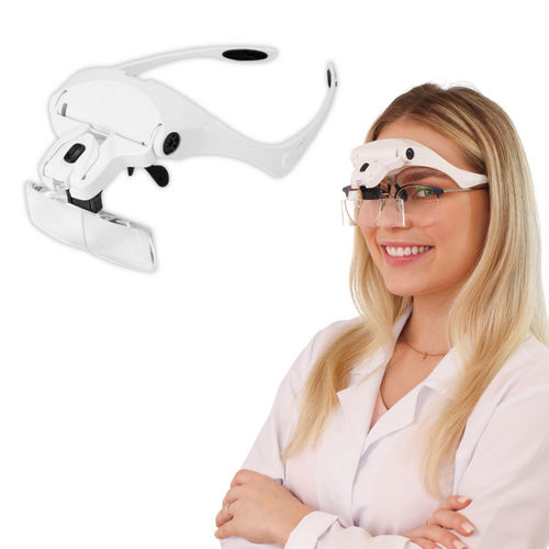 Lente Lupa con Luz LED para Trabajo de Precisión