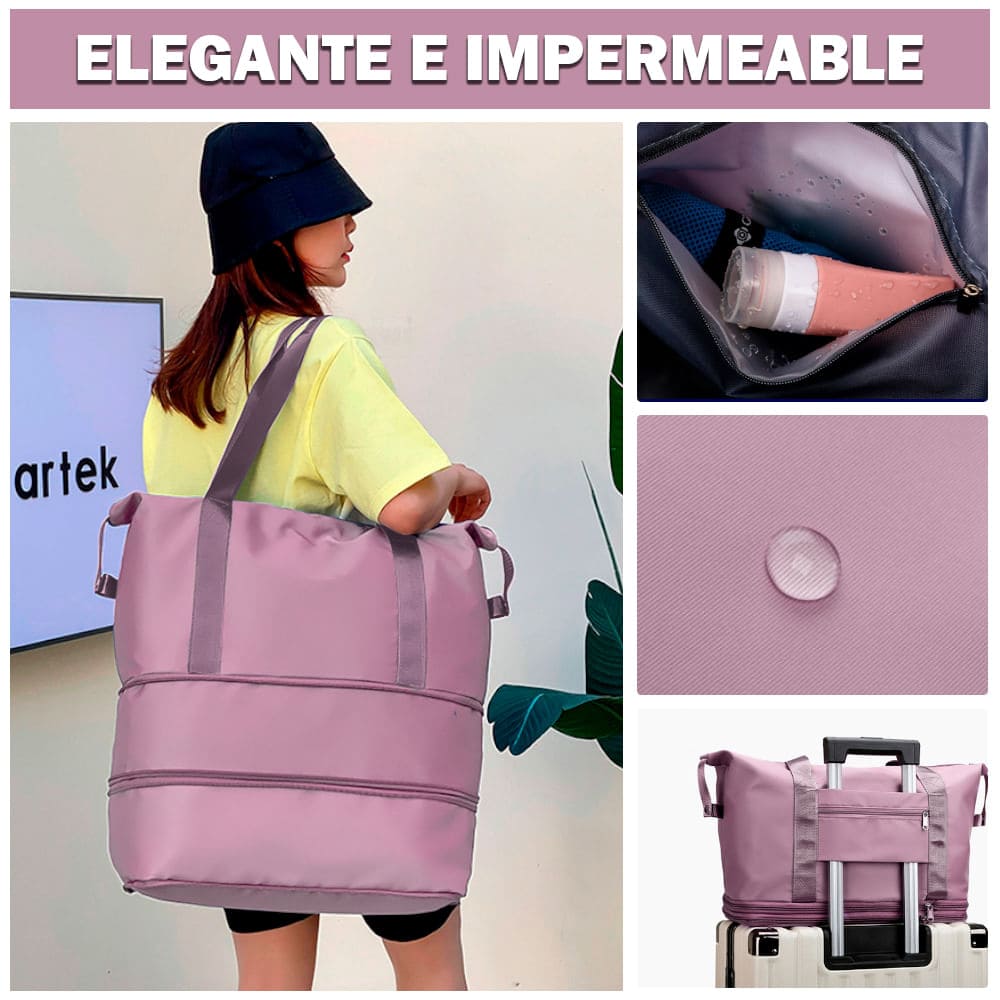 Bolso de Viaje Cartera Expandible e Impermeable