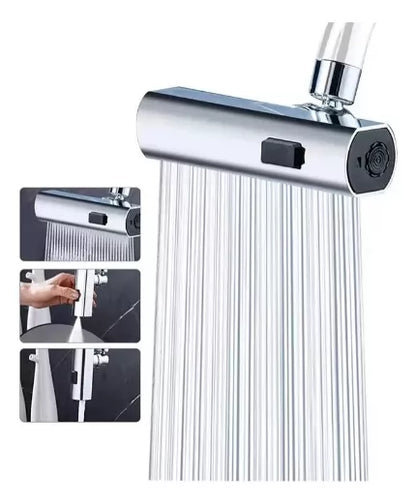 Grifo Lavaplatos Giratorio 4 en 1