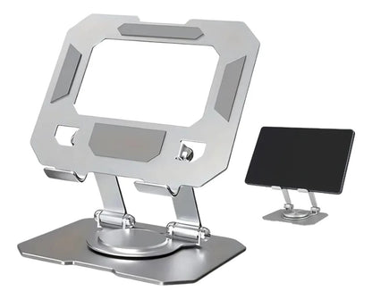 Soporte Portátil Giratorio de 360° para Tableta y Teléfono
