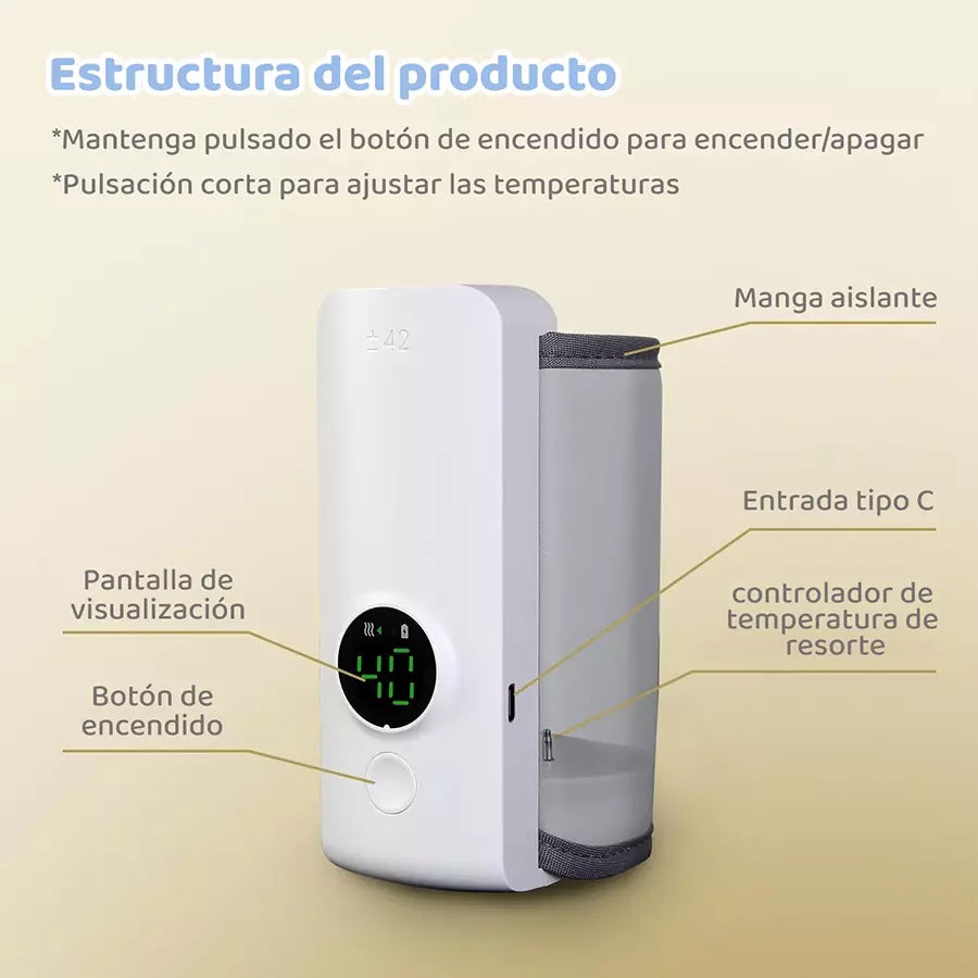Calentador de Biberones Portátil Recargable 👶🍼 (TK)