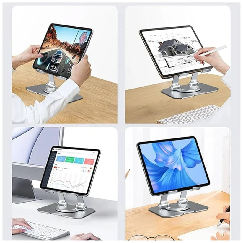 Soporte Portátil Giratorio de 360° para Tableta y Teléfono