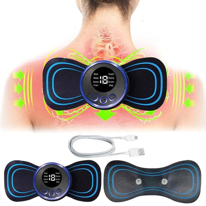 Mini Masajeador De Pulso Eléctrico Para Cuello Cervical, Espalda, Hombro