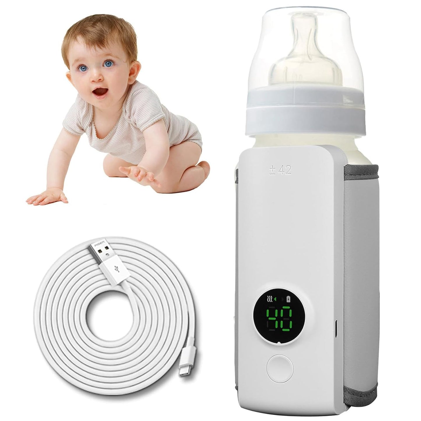 Calentador de Biberones Portátil Recargable 👶🍼 (TK)