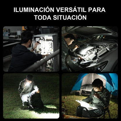 Linterna Táctica con Rompe Vidrio de Emergencia