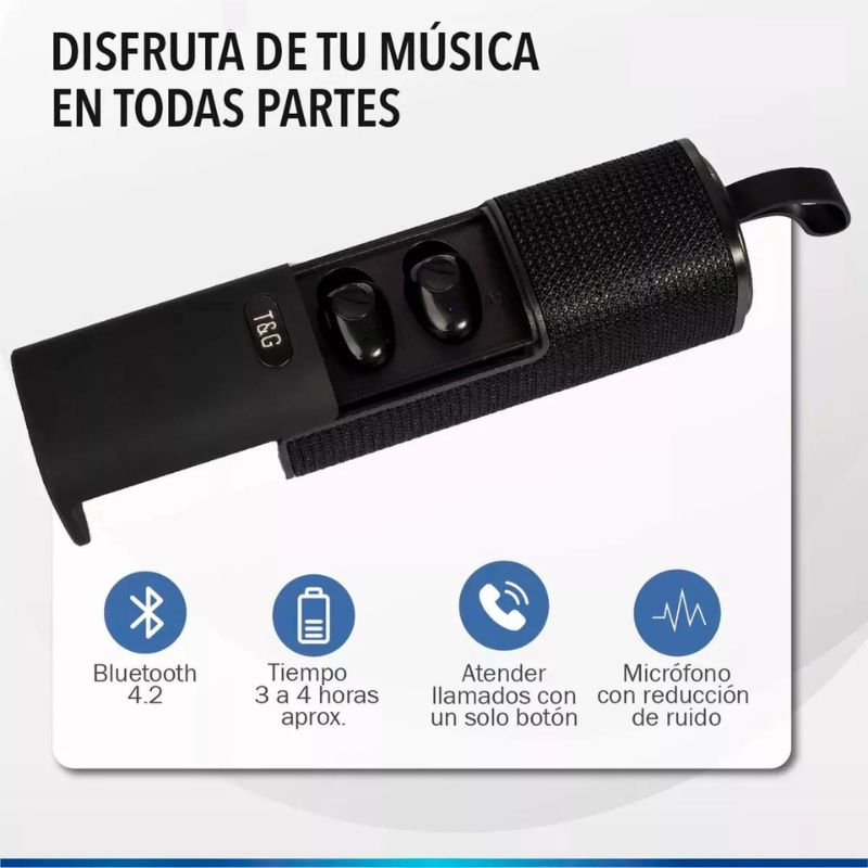 Auricular Parlante Bluetooth Con Power Bank