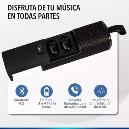 Auricular Parlante Bluetooth Con Power Bank