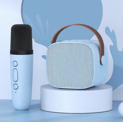 Parlante Bluetooth con Micrófono Inalámbrico para Karaoke