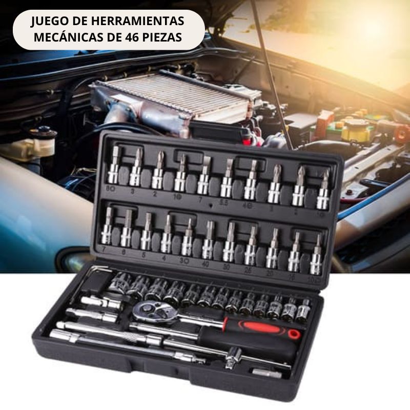 Juego de Herramientas Mecánicas de 46 Piezas