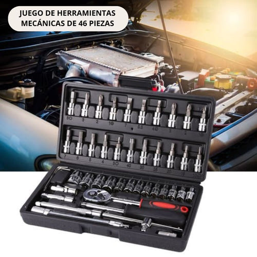 Juego de Herramientas Mecánicas de 46 Piezas