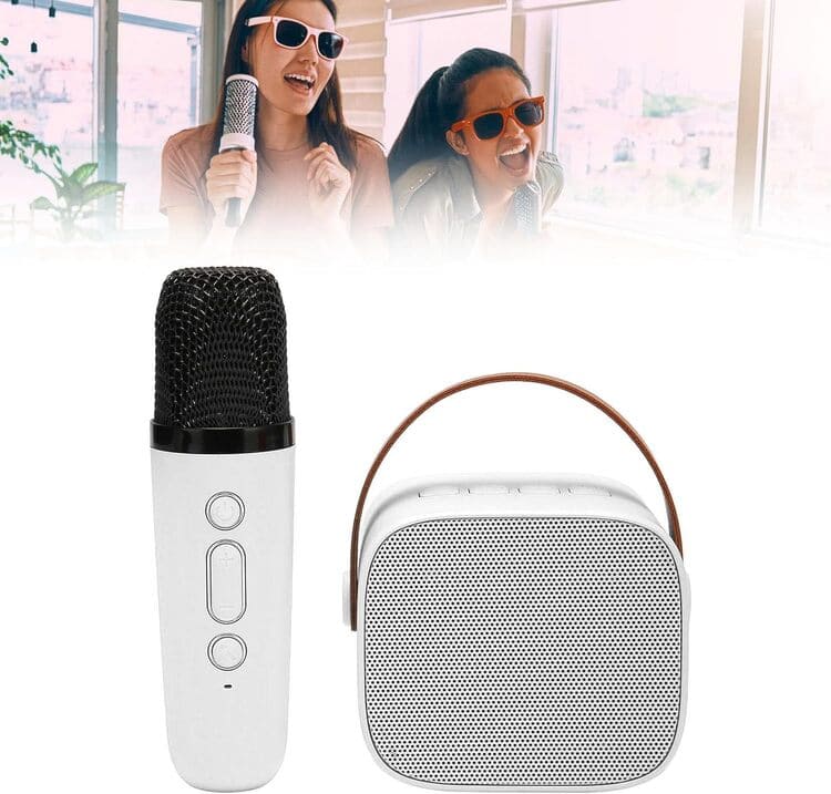 Parlante Bluetooth con Micrófono Inalámbrico para Karaoke
