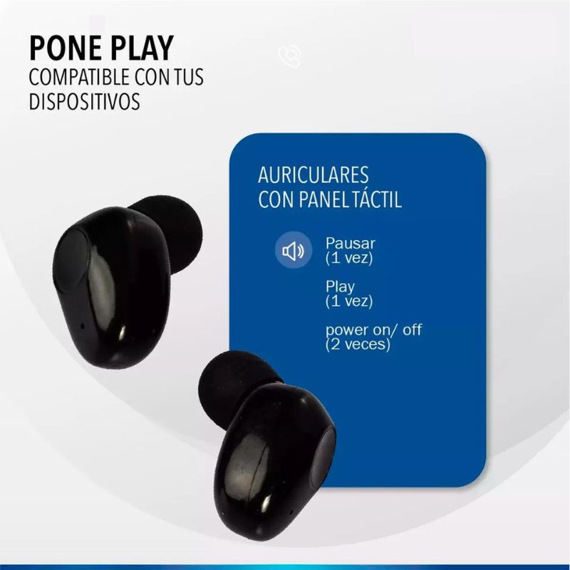 Auricular Parlante Bluetooth Con Power Bank