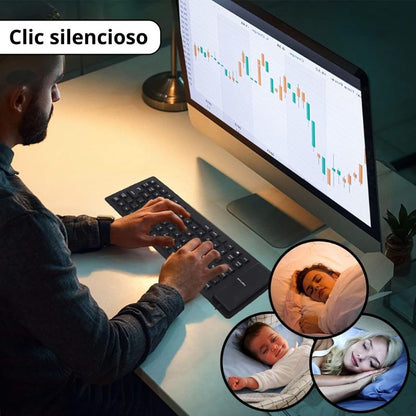 Teclado de silicona flexible