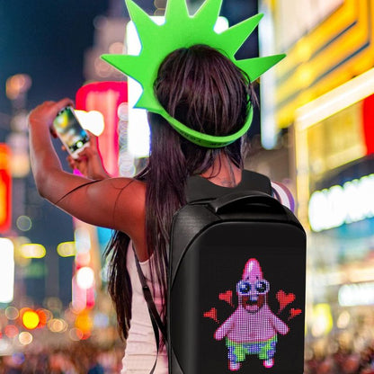 Mochila digital con pantalla led