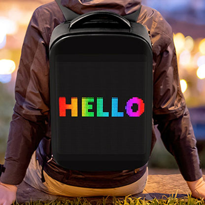 Mochila digital con pantalla led