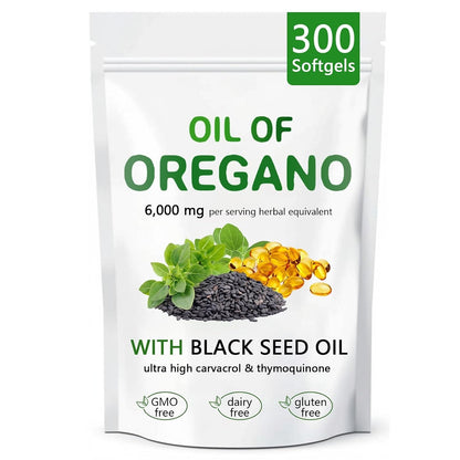 Aceite de Orégano Puro con Aceite de Semilla Negra
