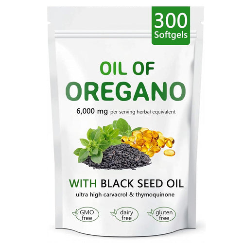 Aceite de Orégano Puro con Aceite de Semilla Negra